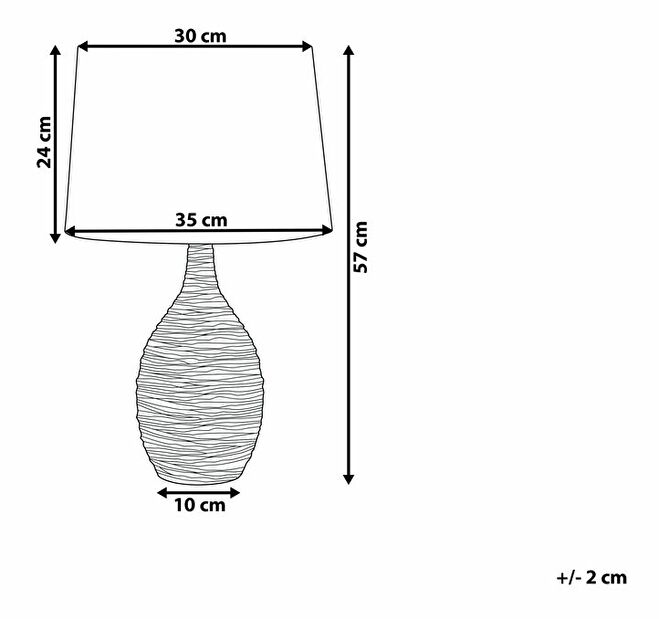 Stolní lampa Almeria (tmavě zelená)