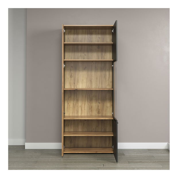 Vitrína Esferas 1 (grafit + dub evoke)