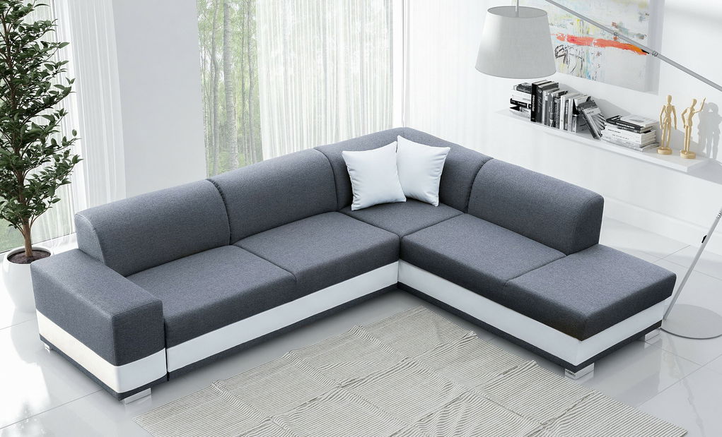 Rohová sedací souprava Darcia (šedá) (P)