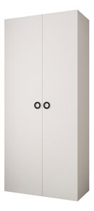 Šatní skříň 110 cm Carmela 50-1 (bílá + černá)