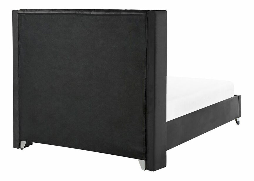 Manželská postel 160 cm Lubbka (černá) (s roštem)