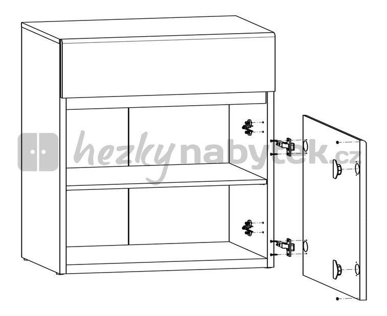 Komoda BRW Academica KOM1D1S