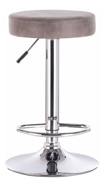Barová židle Galvin (šedohnědá)