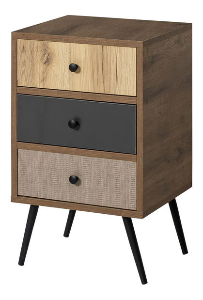 Noční stolek Flint (dřevo hitit)