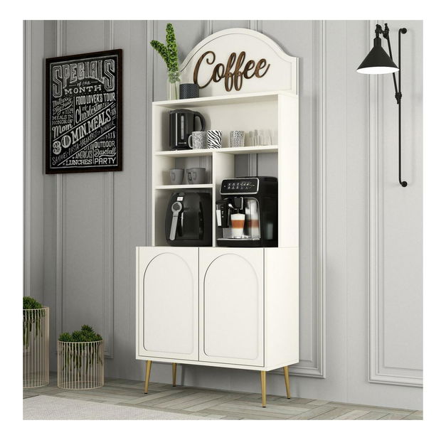 Příborník Lyantela 80 (krémová + zlatá)