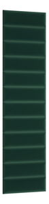 Set 12 čalouněných panelů Quadra 50x240 cm (zelená)
