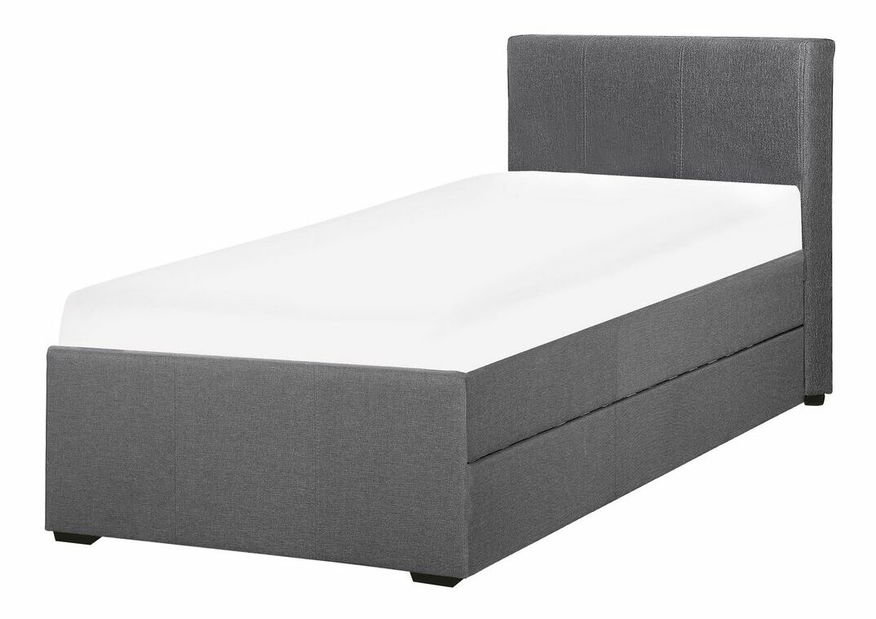 Rozkládací postel 90 cm MERMAID (s roštem) (šedá)