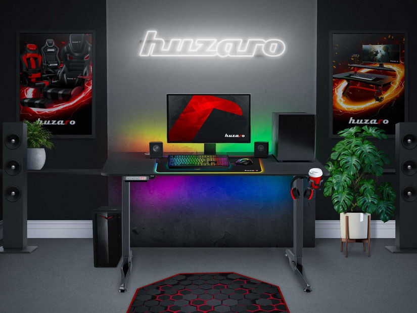 Elektricky nastavitelný PC stolek Hyperion 8.5 (černá)