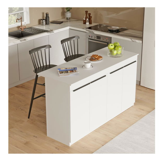 Barový stůl Orlandia 1 (pro 2 osoby) (bílá)