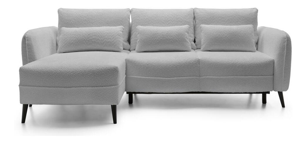 Rohová sedací souprava Eilish (L) (světle šedá + černá)