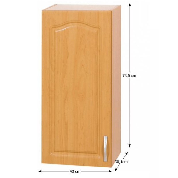 Horní kuchyňská skříňka Leite MDF klasik W40/L (L)