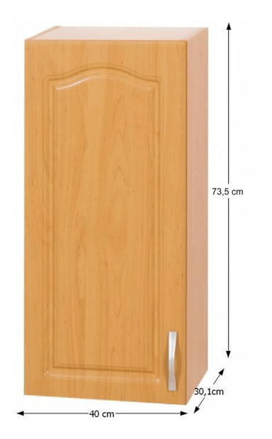 Horní kuchyňská skříňka Leite MDF klasik W40/L (L)