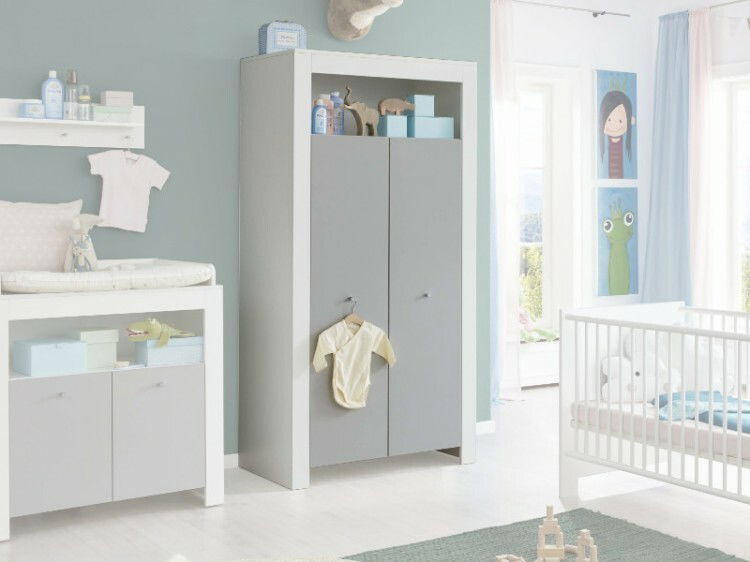 Detská postieľka Pearle Typ 621 (biela + sivá)