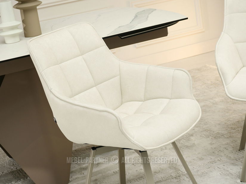 Jídelní židle Antiguas (krémová + béžová)