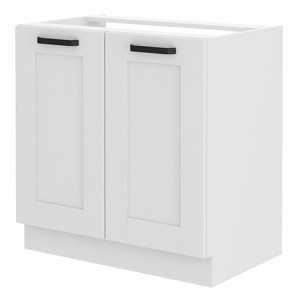 Dolní kuchyňská skříňka pod dřez Lucid 80 ZL 2F BB (bílá + bílá)