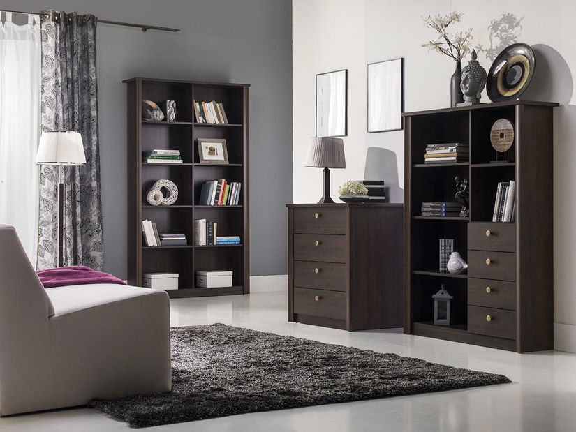 Šatní skříň Fintona F3 (čokoládová)