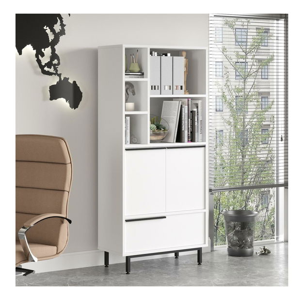 Kuchyňská skříňka Otto 9 B (bílá + černá)