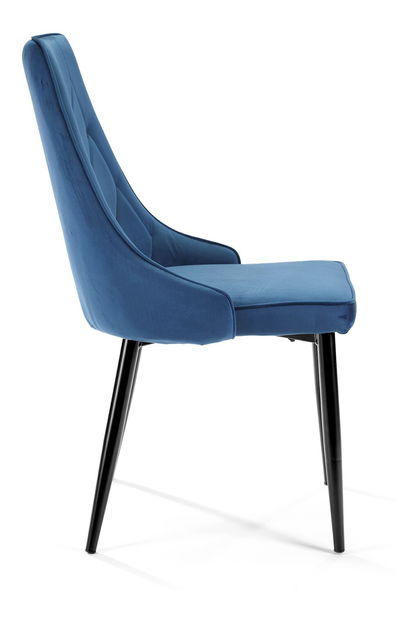 Jídelní židle Selvaraj (tmavě modrá) (4ks)