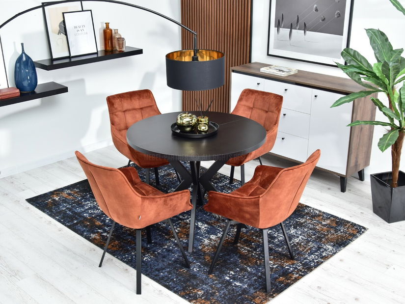 Židle Aranbura (měděná + chromová)