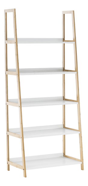 Regál Keon 3 (bílá + přírodní)