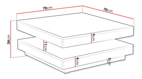 Konferenční stolek Dekur (kašmír)
