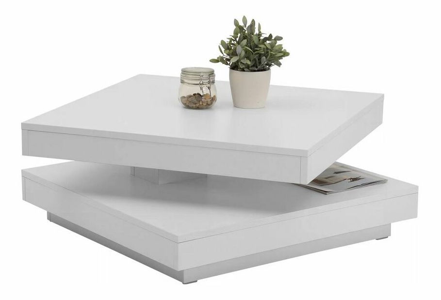 Konferenční stolek MANDA (bílá)