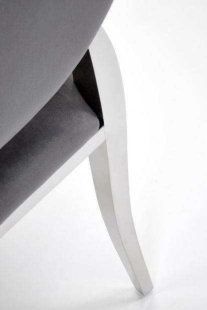 Jídelní židle Regino (šedá + stříbrná)