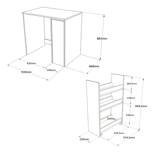 Koupelnová skříňka Saje