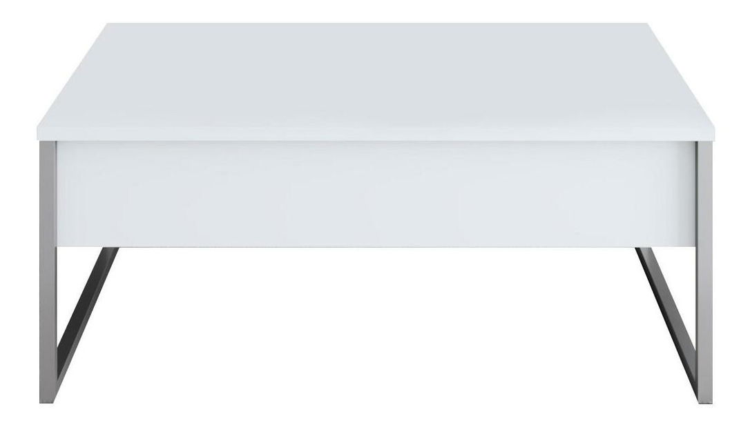 Konferenční stolek Luna 1 (bílá + stříbrná)