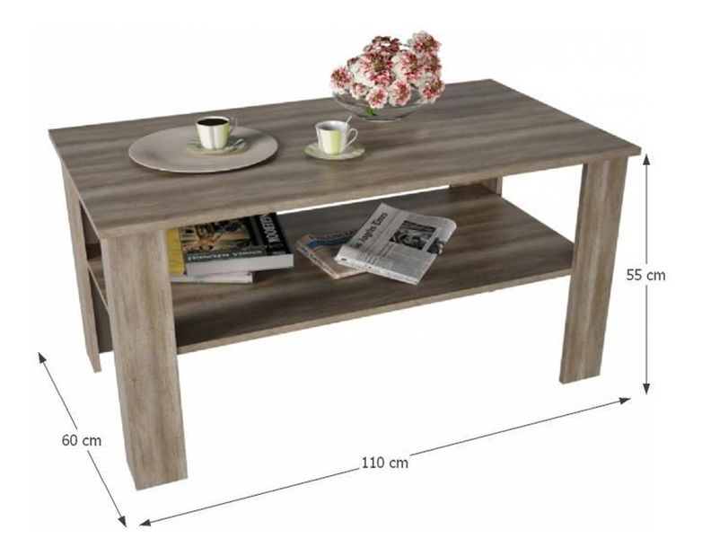 Konferenční stolek Gertha (dub canyon)