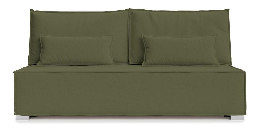 Pohovka trojsedačka Bale (olivová + stříbrná)