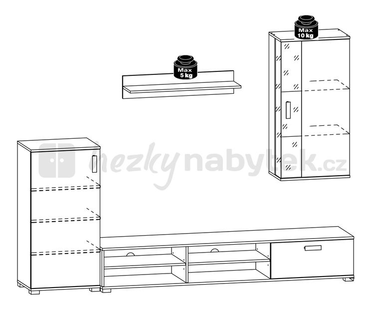 Obývací stěna BRW WINTER