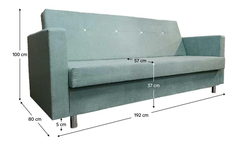 Pohovka Lynx (mentolová)