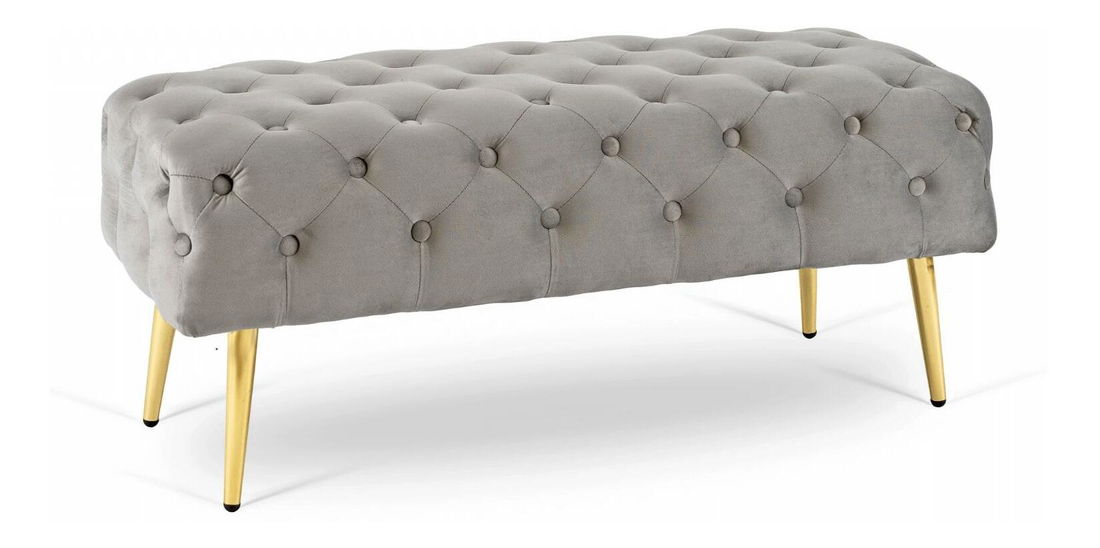 Lavice Vestiduras 2 (šedá + zlatá)