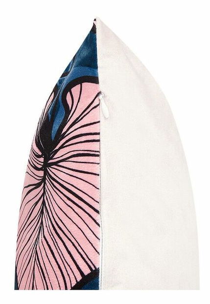 Sada 2 ozdobných polštářů 45 x 45 cm Chrysa (růžová)