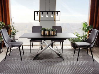 Jídelna Wallace 2 (černá + šedá)