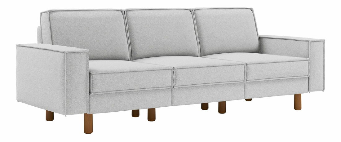 Pohovka třísedačka Spary E (slunečnicová + ořech)