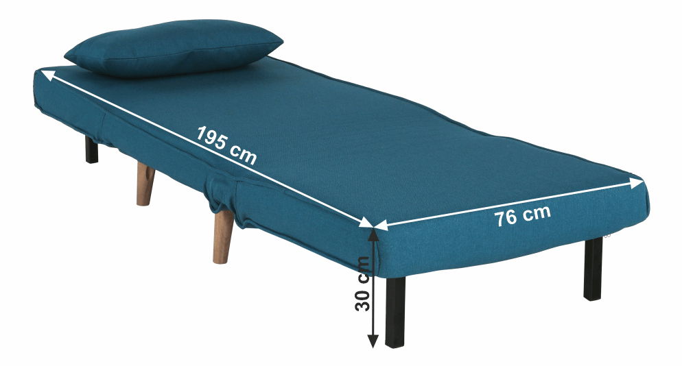 Rozkládací křeslo Fara (modrá)