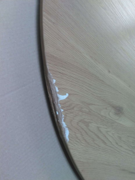 Jídelní stůl Amee (dub + černá) (pro 4 osoby) *bazar