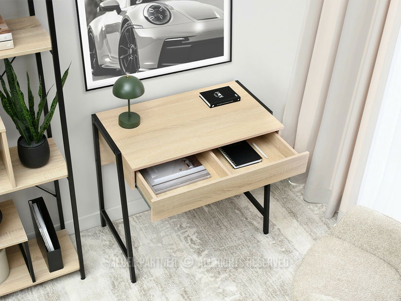 PC stolek Norsinimo (sonoma + černá)