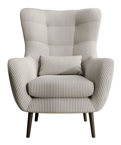 Křeslo Veneza 2 (světle šedá + černá)