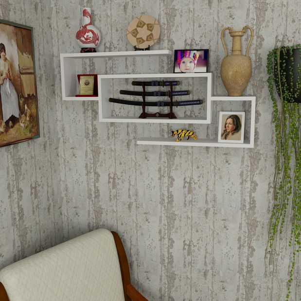 Polička Jesse (Bílá)