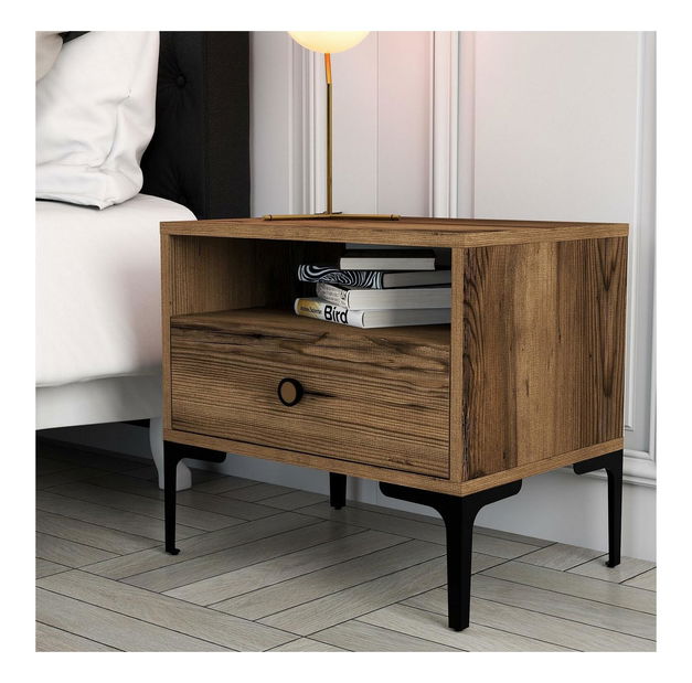 Noční stolek Logan (ořech)