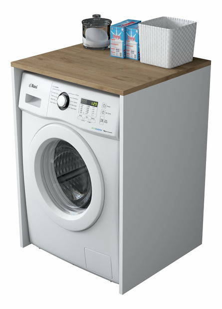 Koupelnová skříňka Karoline 103 (Ořech + Bílá)