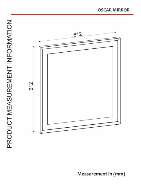 Dekorativní zrcadlo Depava (ořech)