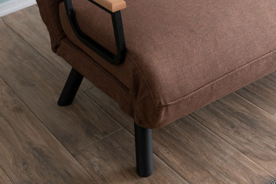 Pohovka futon Sandy (Světlá hnědá)