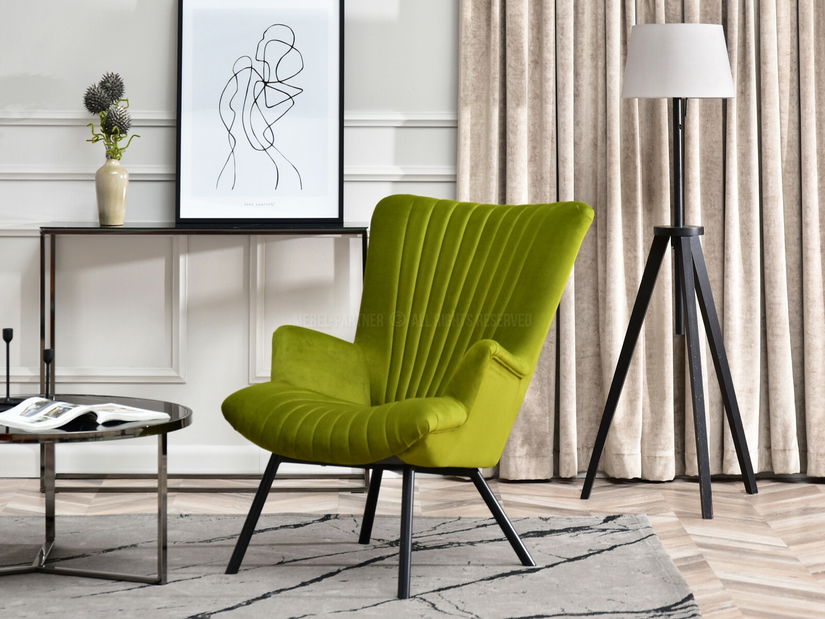 Designové křeslo Lanzaris (zlatá)