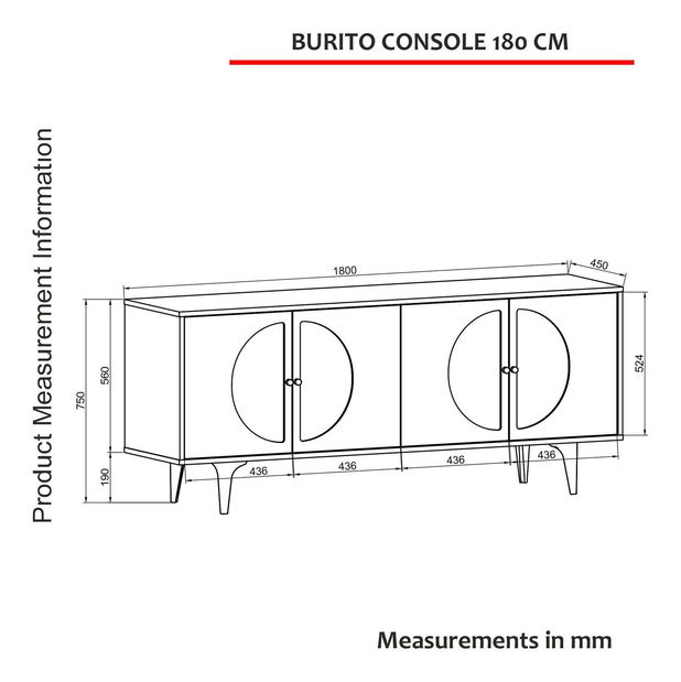 Skříňka Burinda 180 (dub bílý)