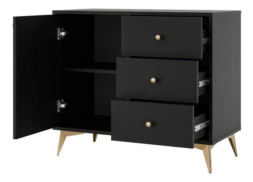 Komoda Tokyna 814 (černá)