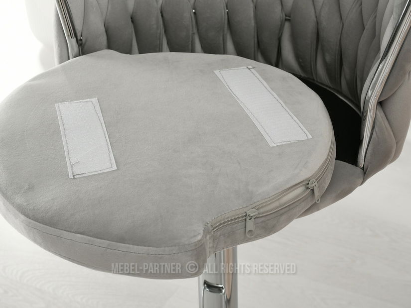 Židle Adel (šedá + chom)